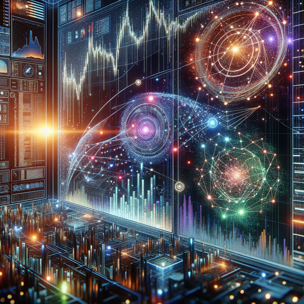 Algorithmische Finanzwelt mit genetischen Optimierungsnetzwerken.