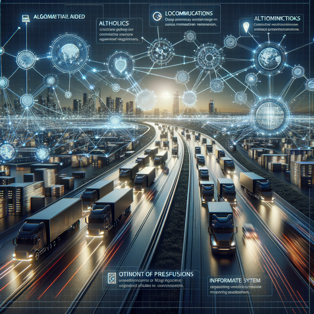Algorithmus-gestützte Netzwerke optimieren Logistik und Kommunikation.