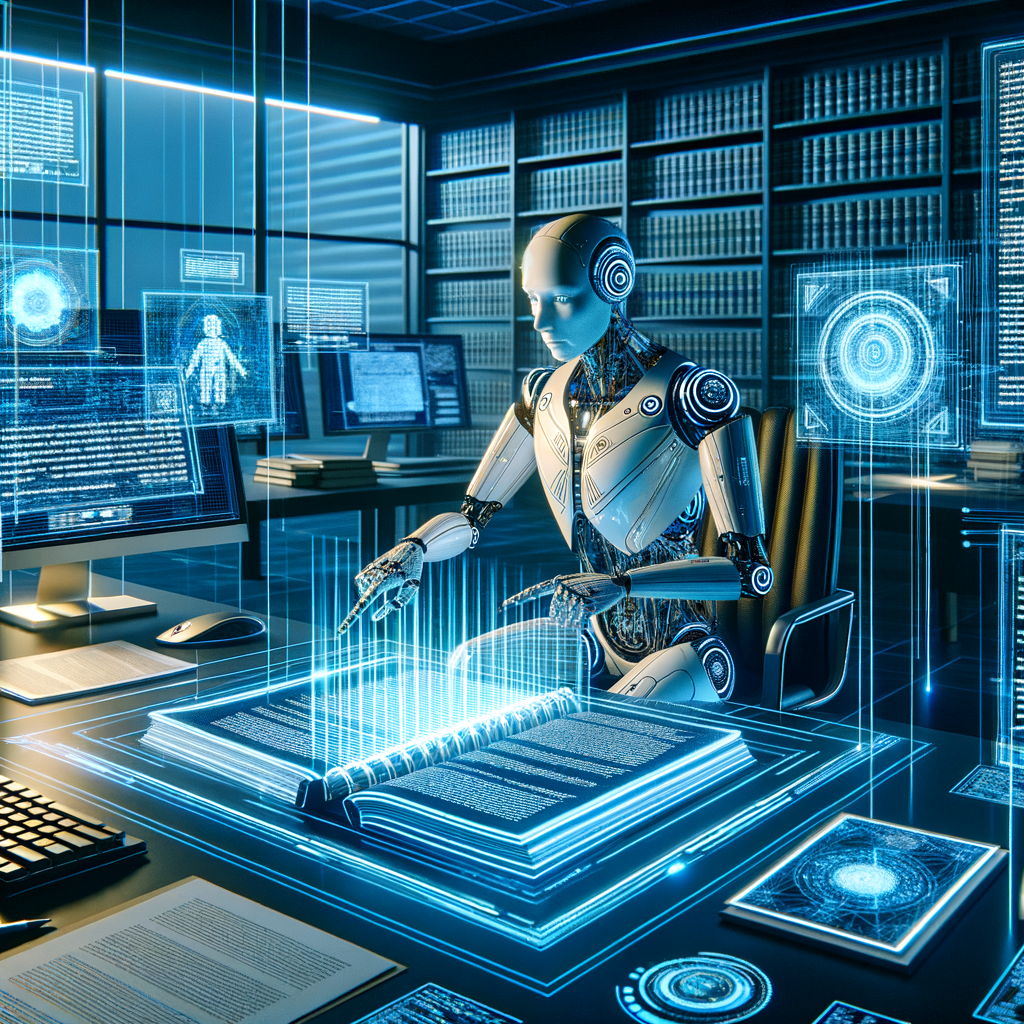 Digitaler Anwalt analysiert Dokumente mit KI.