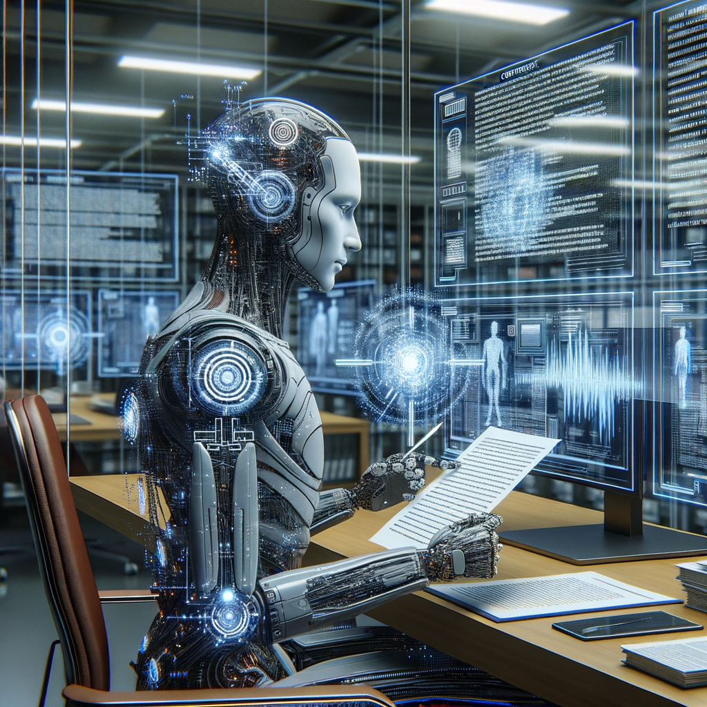 Digitaler Anwalt analysiert Verträge mit KI.