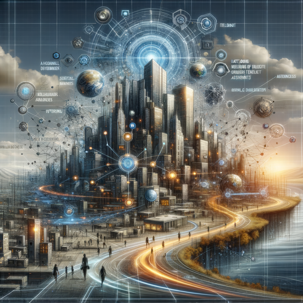 Ein digitales Netzwerk verbindet intelligente Agenten weltweit.