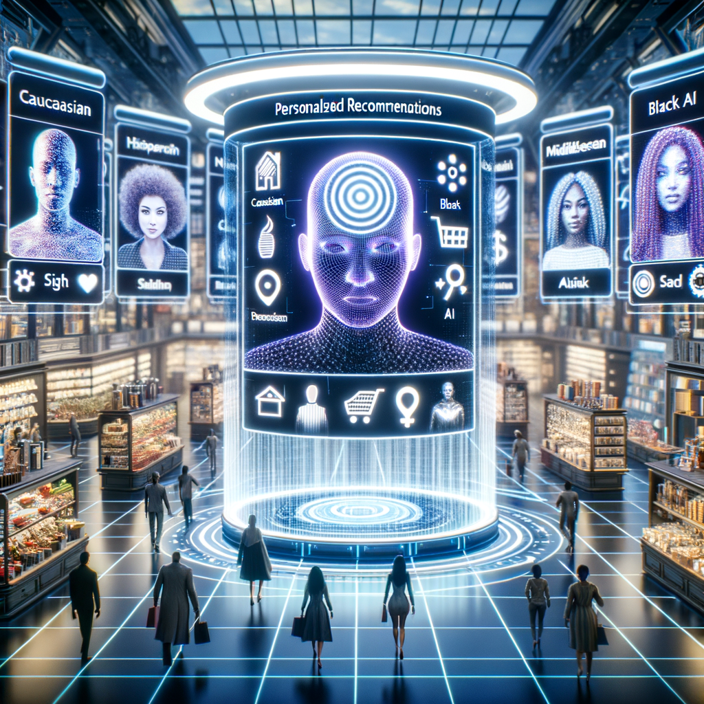 KI-gestützte Online-Shopping-Erfahrung mit personalisierten Empfehlungen.