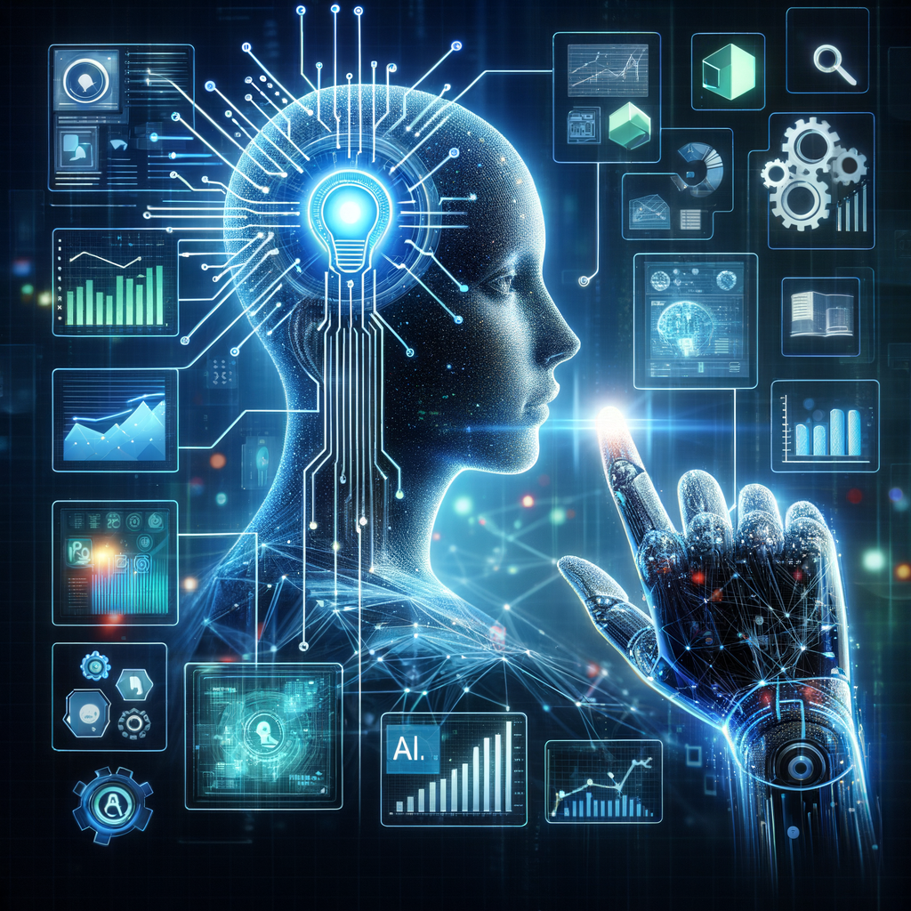 Künstliche Intelligenz optimiert Geschäftsentscheidungen durch Datenanalyse.