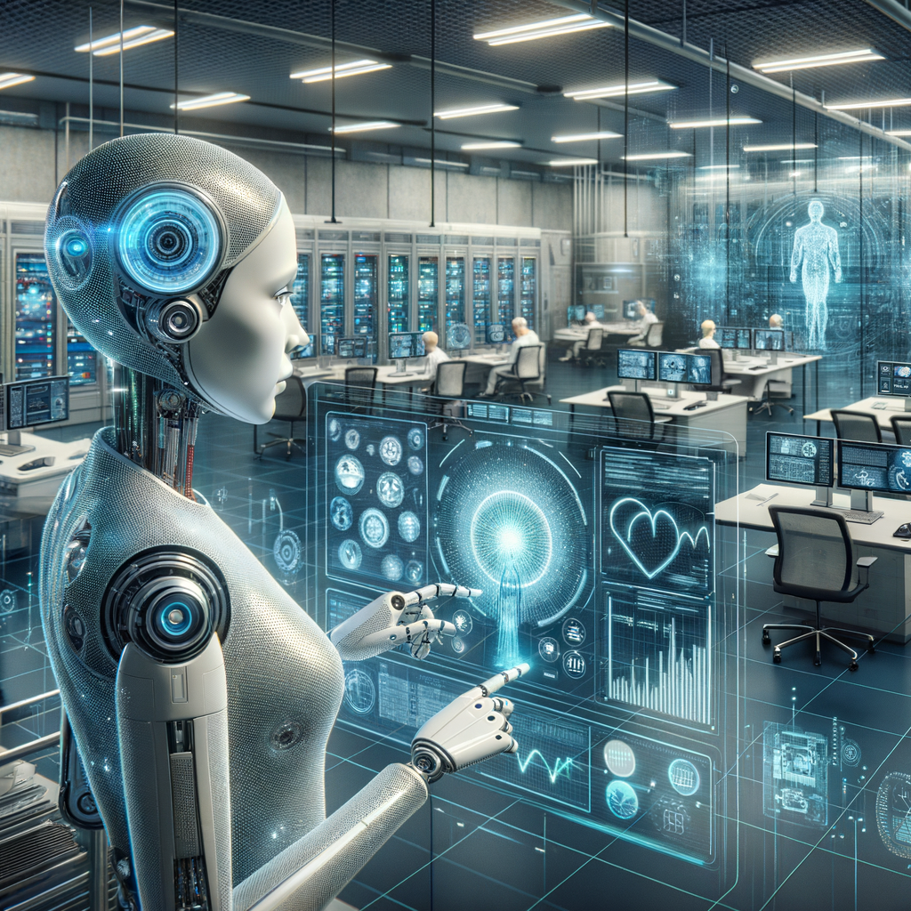 Künstliche Intelligenz revolutioniert Gesundheits- und Finanzentscheidungen visuell.