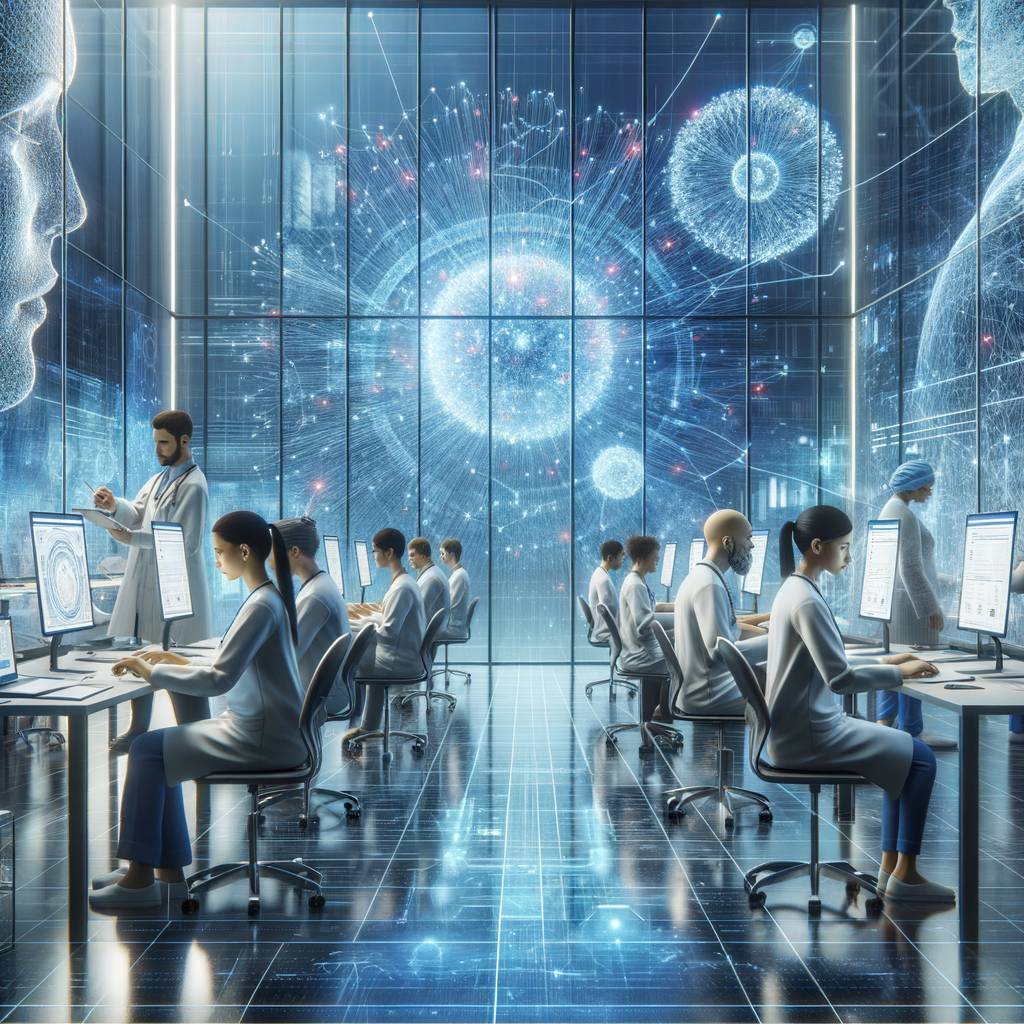 Ärzte, Computer, Datenströme, neuronale Netze, Diagnose.