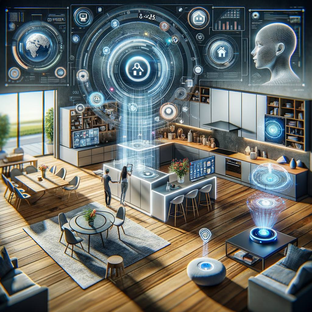 Smart Home mit KI, Assistenten und Geräten.