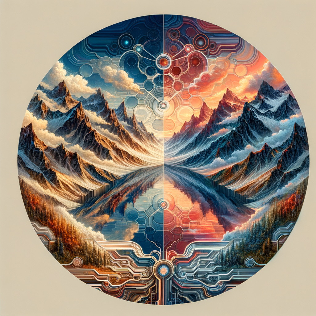 Algorithmische Strukturen, evolutionäre Pfade, optimierte Entscheidungsprozesse visualisiert.