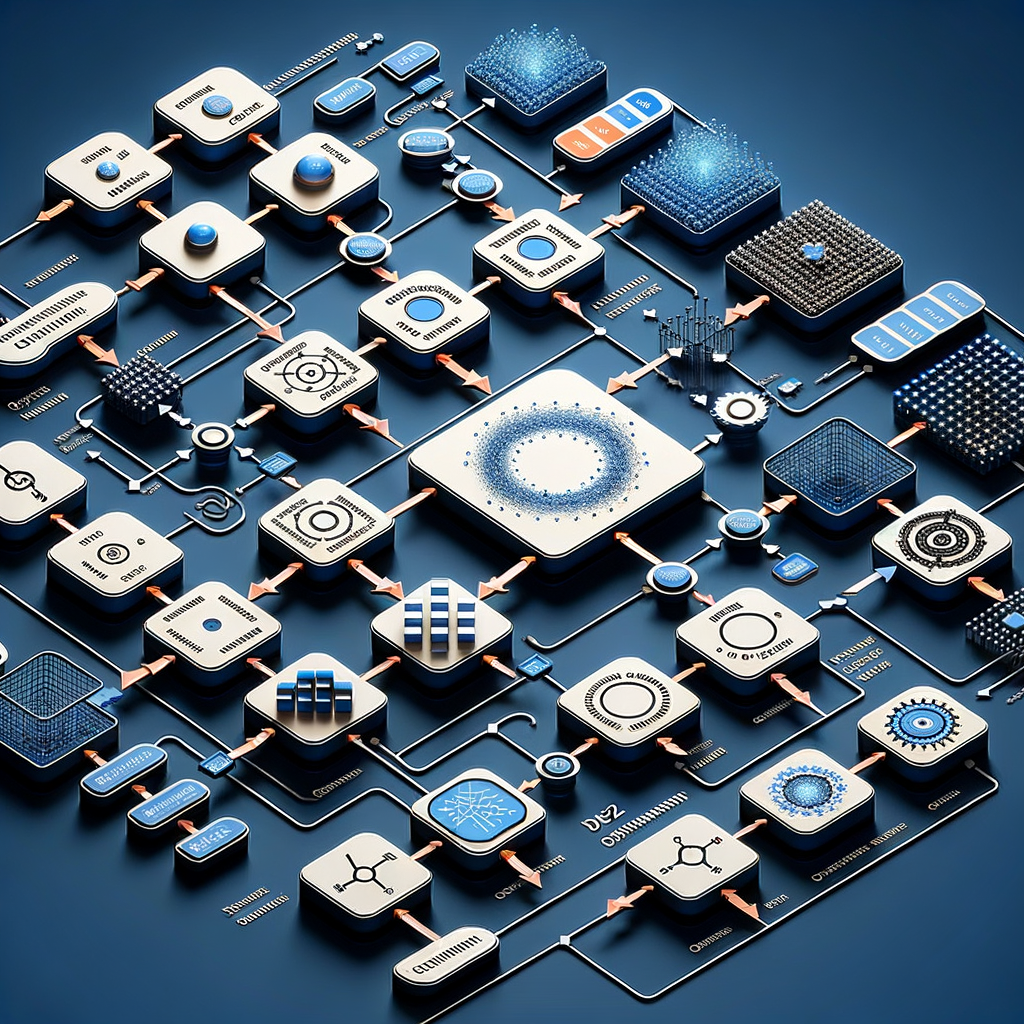 Datenfluss-Diagramm mit Algorithmen und Optimierungsprozessen.