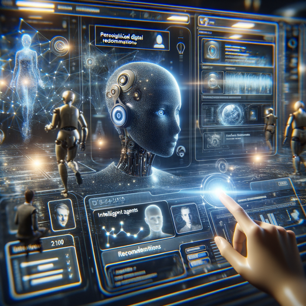 Intelligente Agenten, Datenströme, personalisierte digitale Empfehlungen.