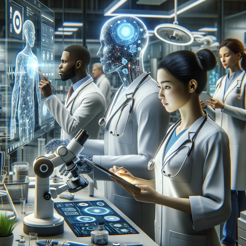 Künstliche Intelligenz vernetzt Gesundheit durch innovative Technologien.