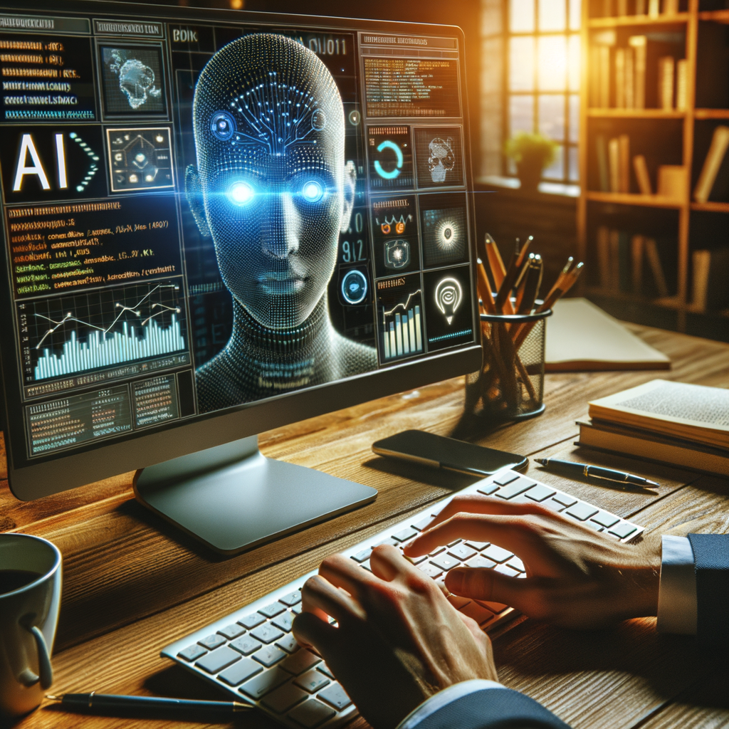 Selbständige nutzen KI für effiziente Geschäftsoptimierung.