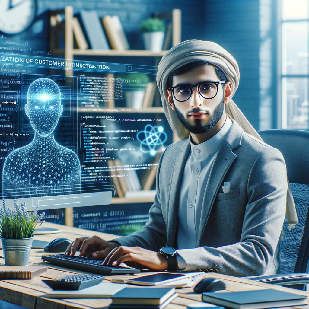 Selbständiger nutzt KI zur Kundeninteraktion-Optimierung.