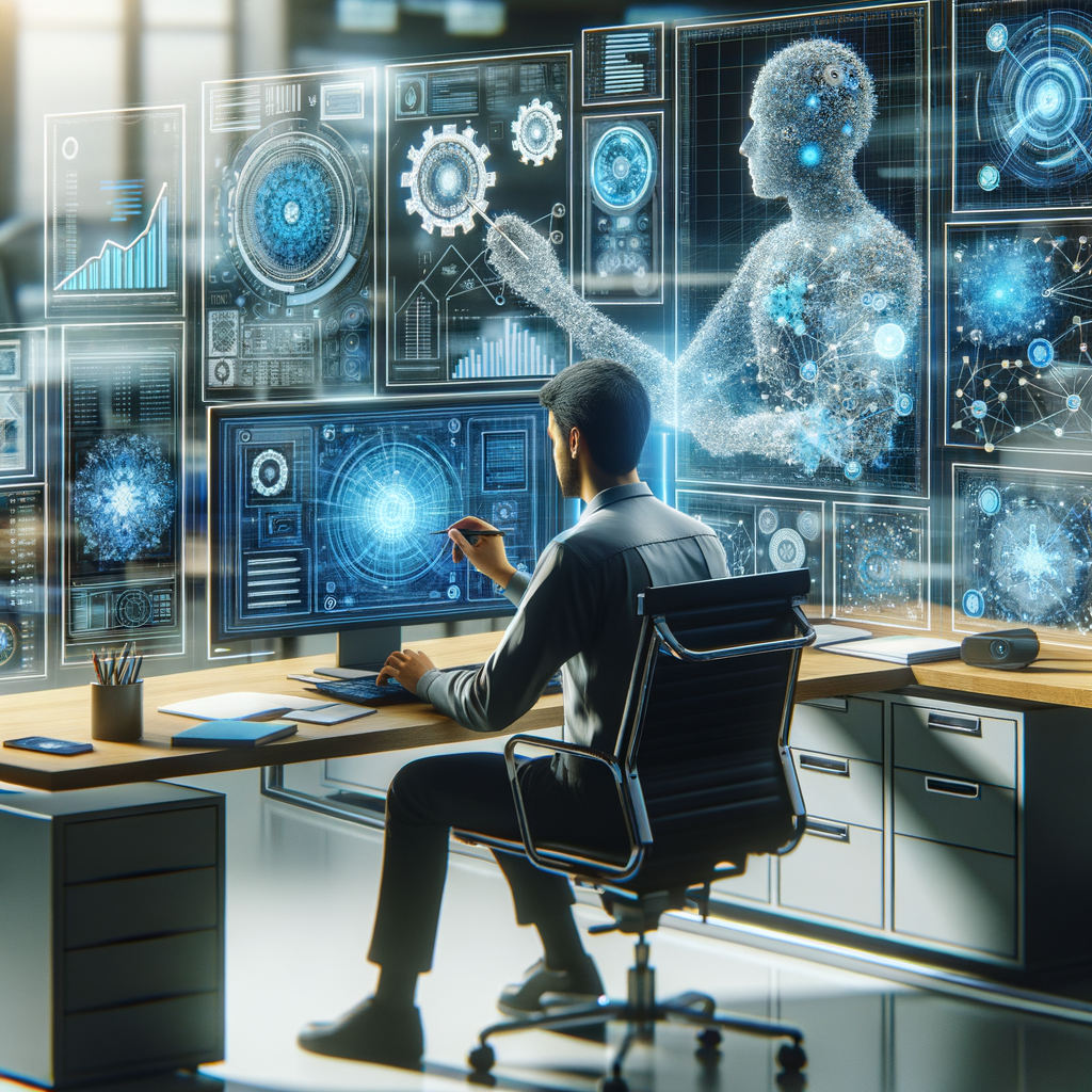 Selbständiger optimiert Geschäftsprozesse mit KI-Technologien effizient.