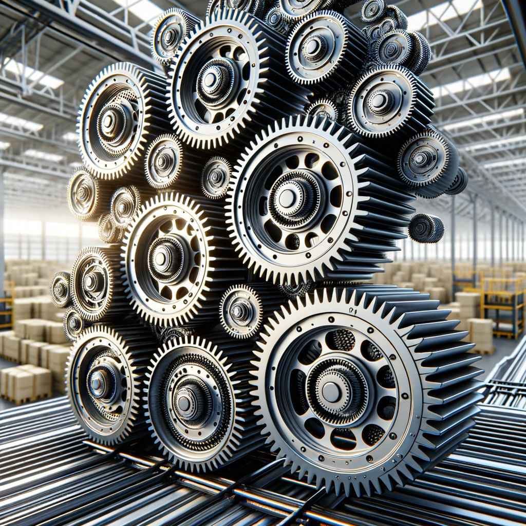 Algorithmische Zahnräder optimieren dynamische Logistikprozesse effizient.