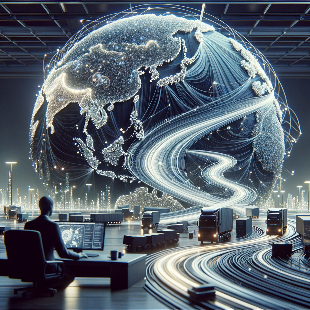 Algorithmus-gesteuerte Logistiknetzwerke optimieren globale Geschäftsprozesse.