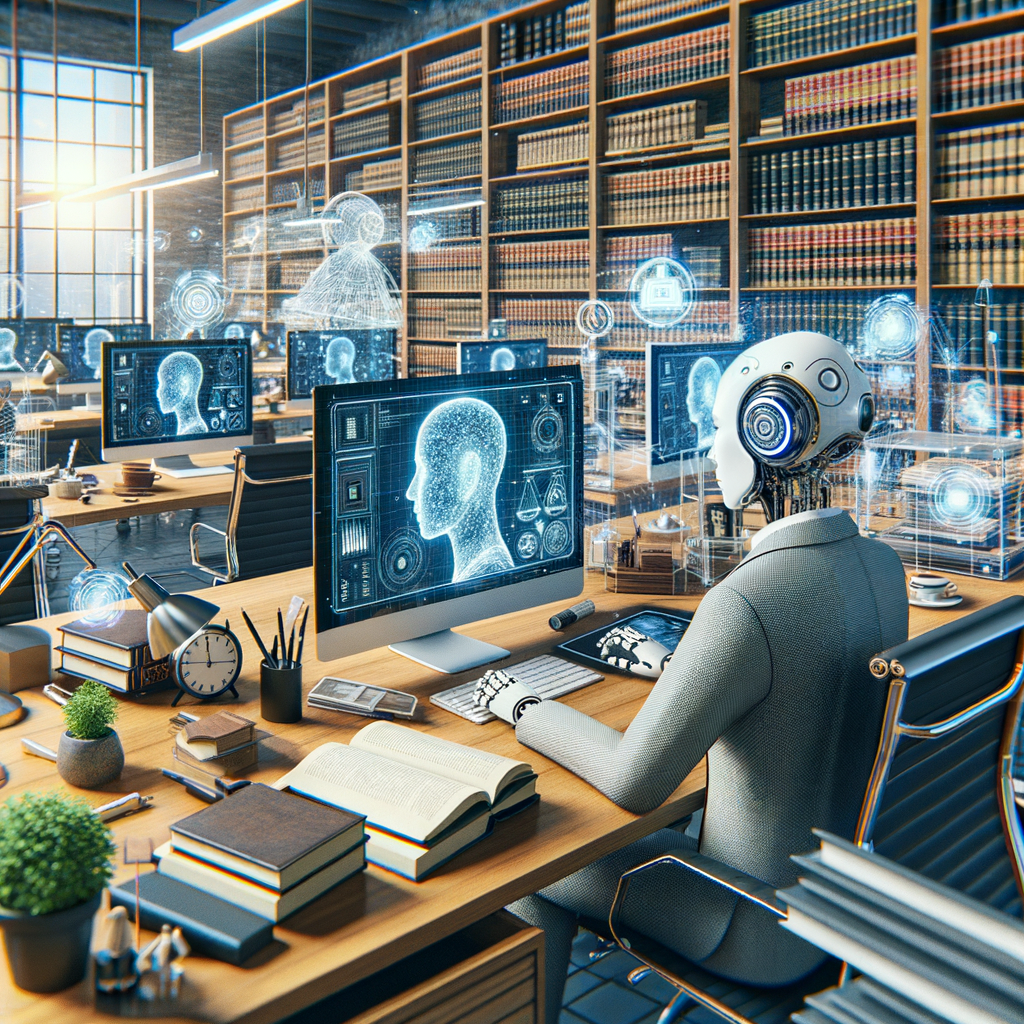 Digitale Rechtsberatung: KI optimiert Kanzleiarbeit effizient.