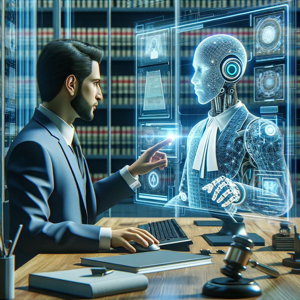 Digitaler Anwalt berät effizient mit KI.