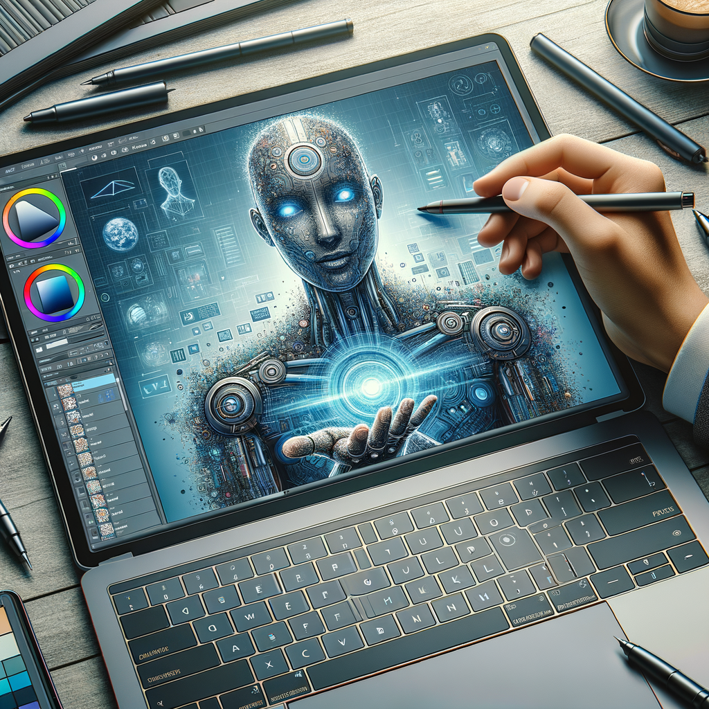 Ein Laptop zeigt KI-gestützte Kundeninteraktionen grafisch.