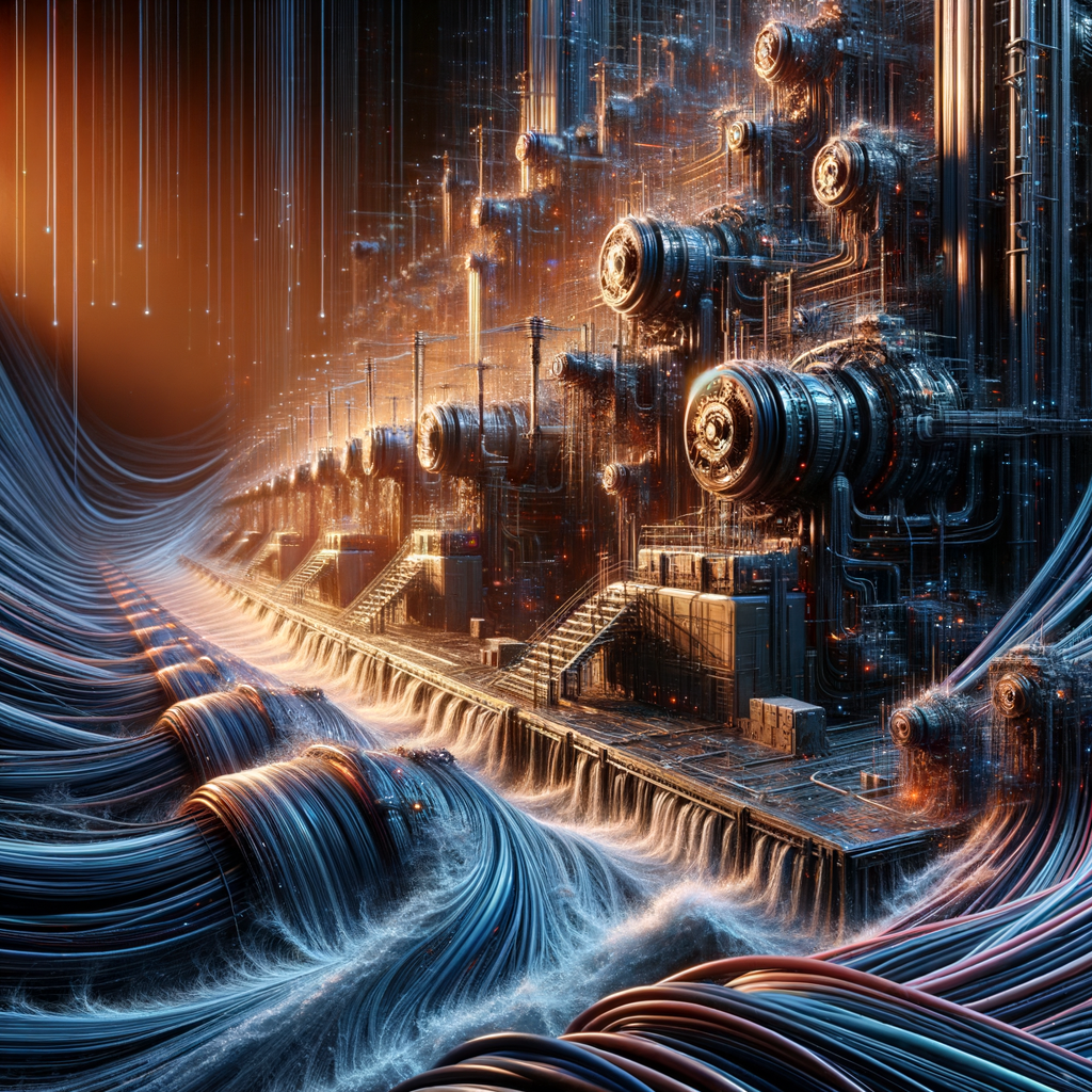 Maschinen, Datenströme und vernetzte neuronale Netzwerke.