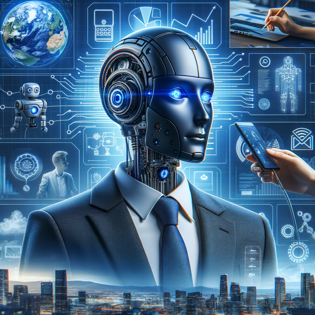 Selbständige nutzen KI für effiziente Geschäftsoptimierung.