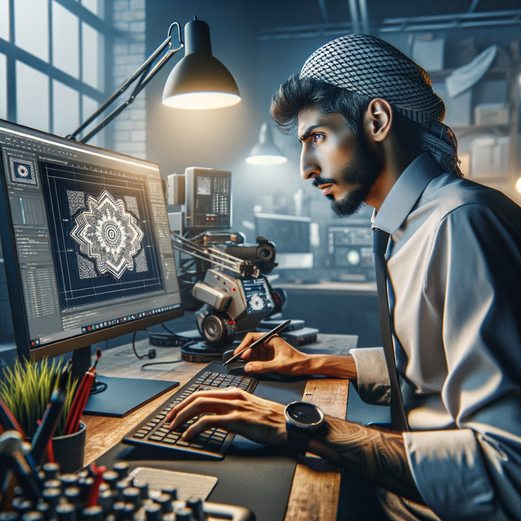 Selbständiger arbeitet effizient mit KI-gestützten Tools.