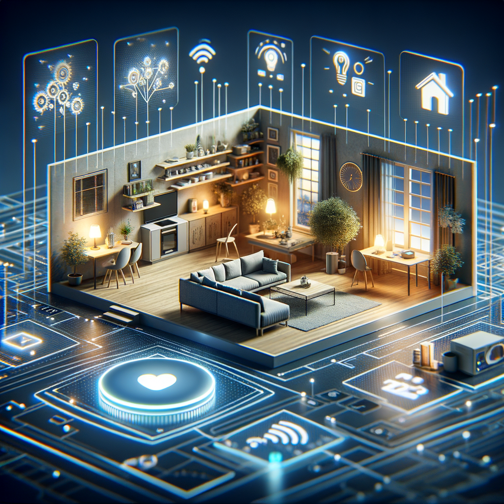 Smart Home mit KI-gesteuerten virtuellen Assistenten.