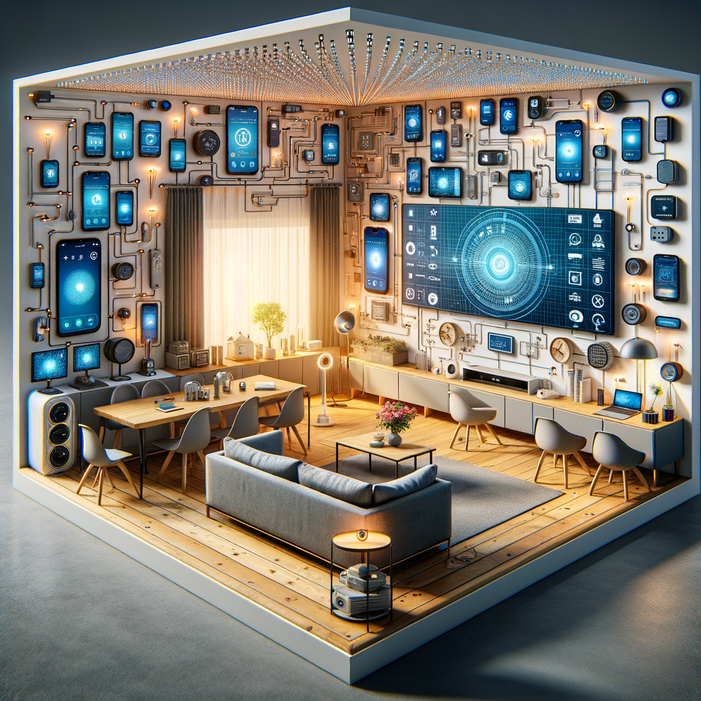 Smart Home voller vernetzter intelligenter Geräte.