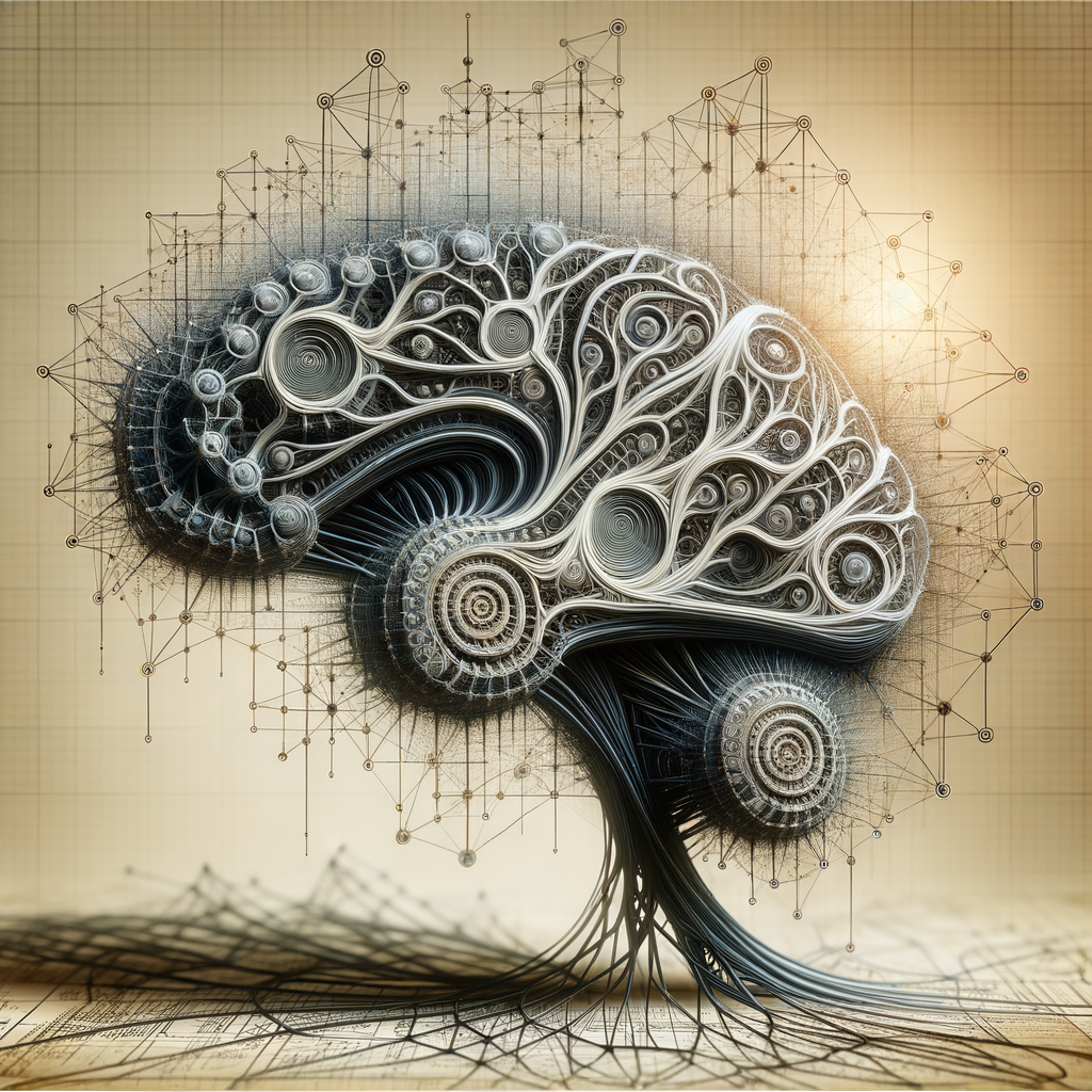 Verflochtene neuronale Netze und symbolische Diagramme.