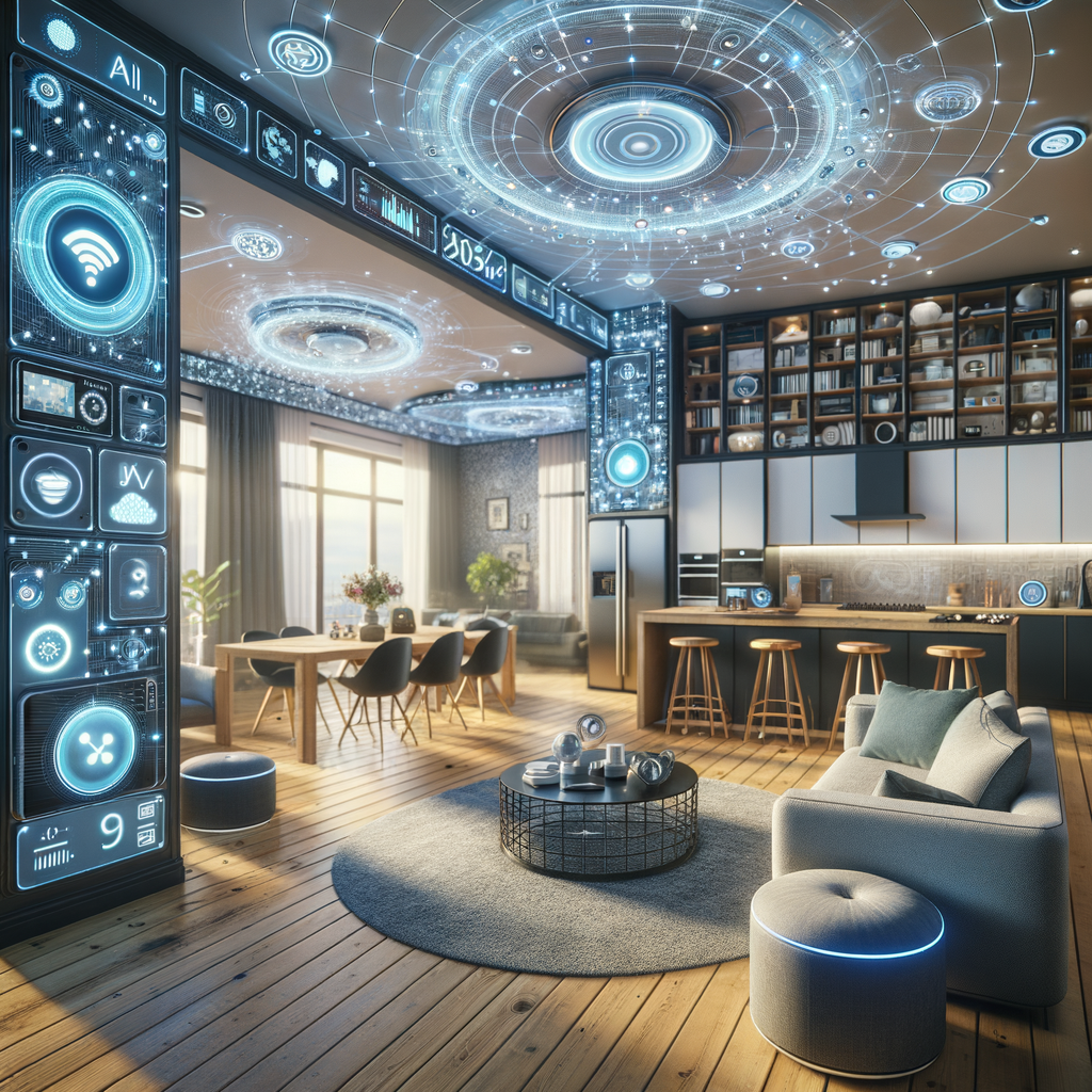 Vernetztes Zuhause mit KI-gesteuerten Smart-Geräten.